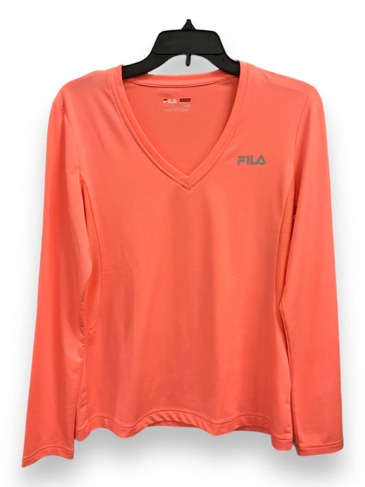 Athletic Top Long Sleeve Crewneck By Fila  Size: M