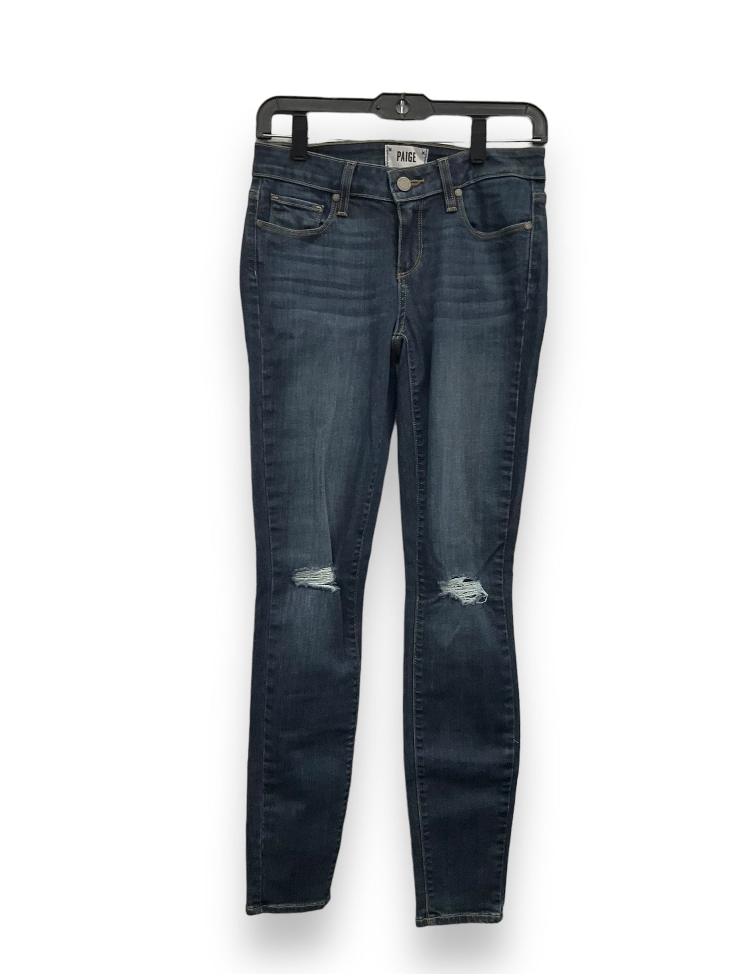 Blue Denim Jeans Straight Paige, Size 2