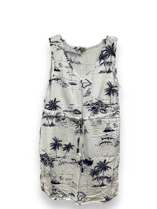 Tropical Print Dress Casual Short Clothes Mentor, Size M