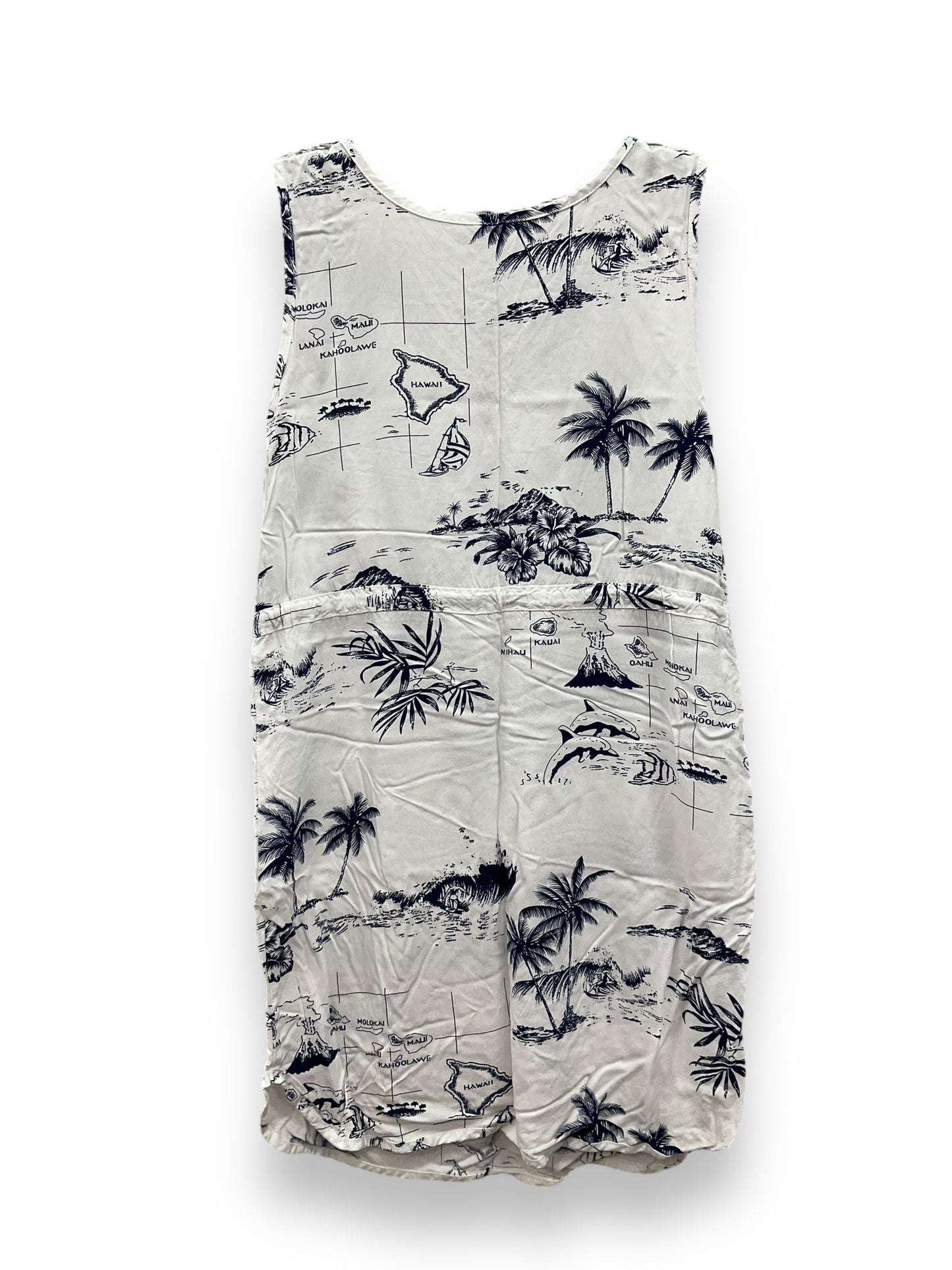 Tropical Print Dress Casual Short Clothes Mentor, Size M