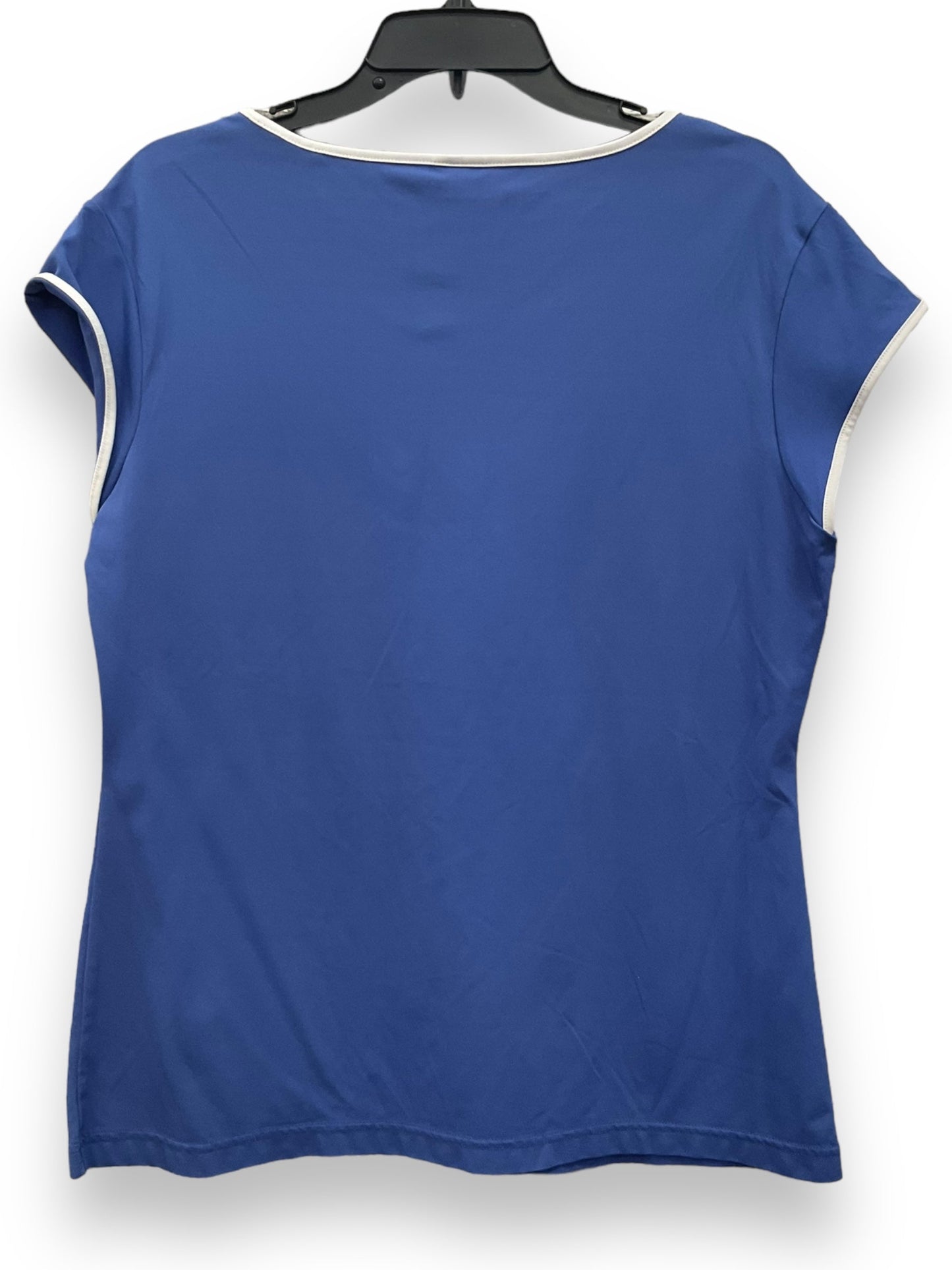 Blue Athletic Top Short Sleeve Adidas, Size Xl