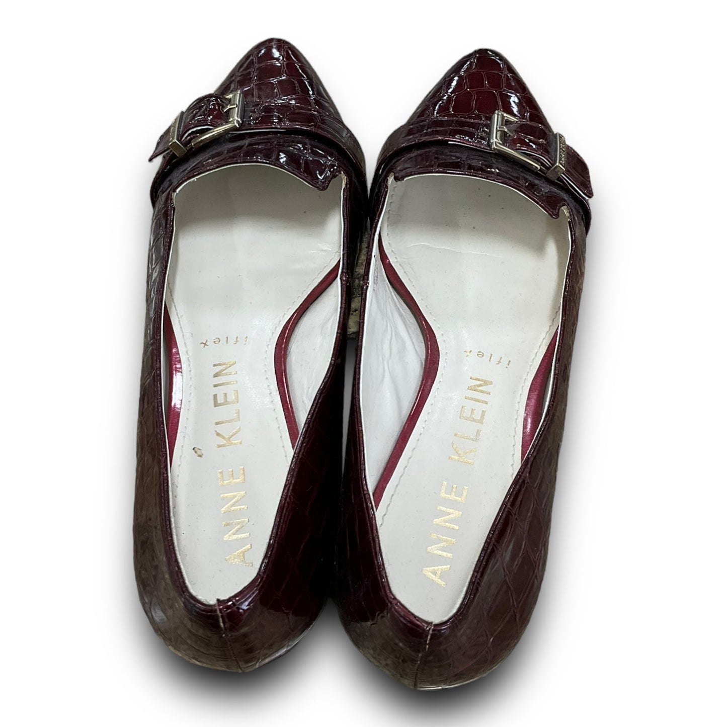 Red Shoes Flats Anne Klein, Size 9.5