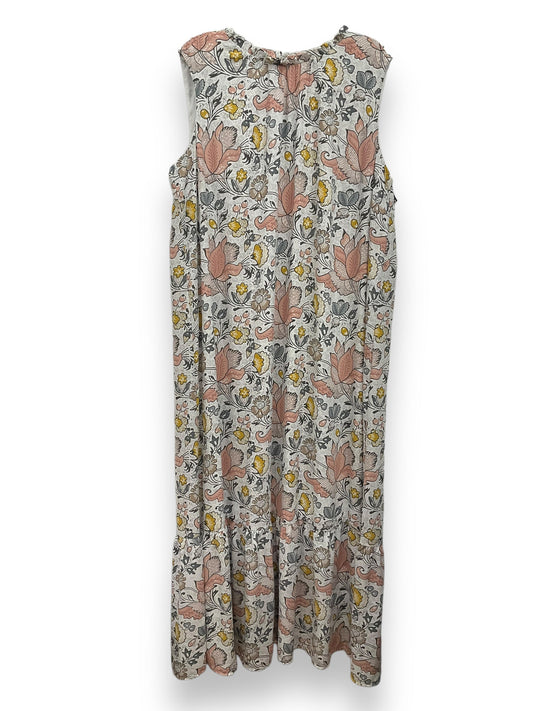 Floral Print Dress Casual Maxi Loft, Size 3x