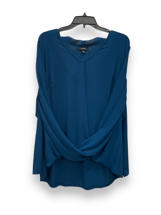 Blue Blouse Long Sleeve Alfani, Size 2x