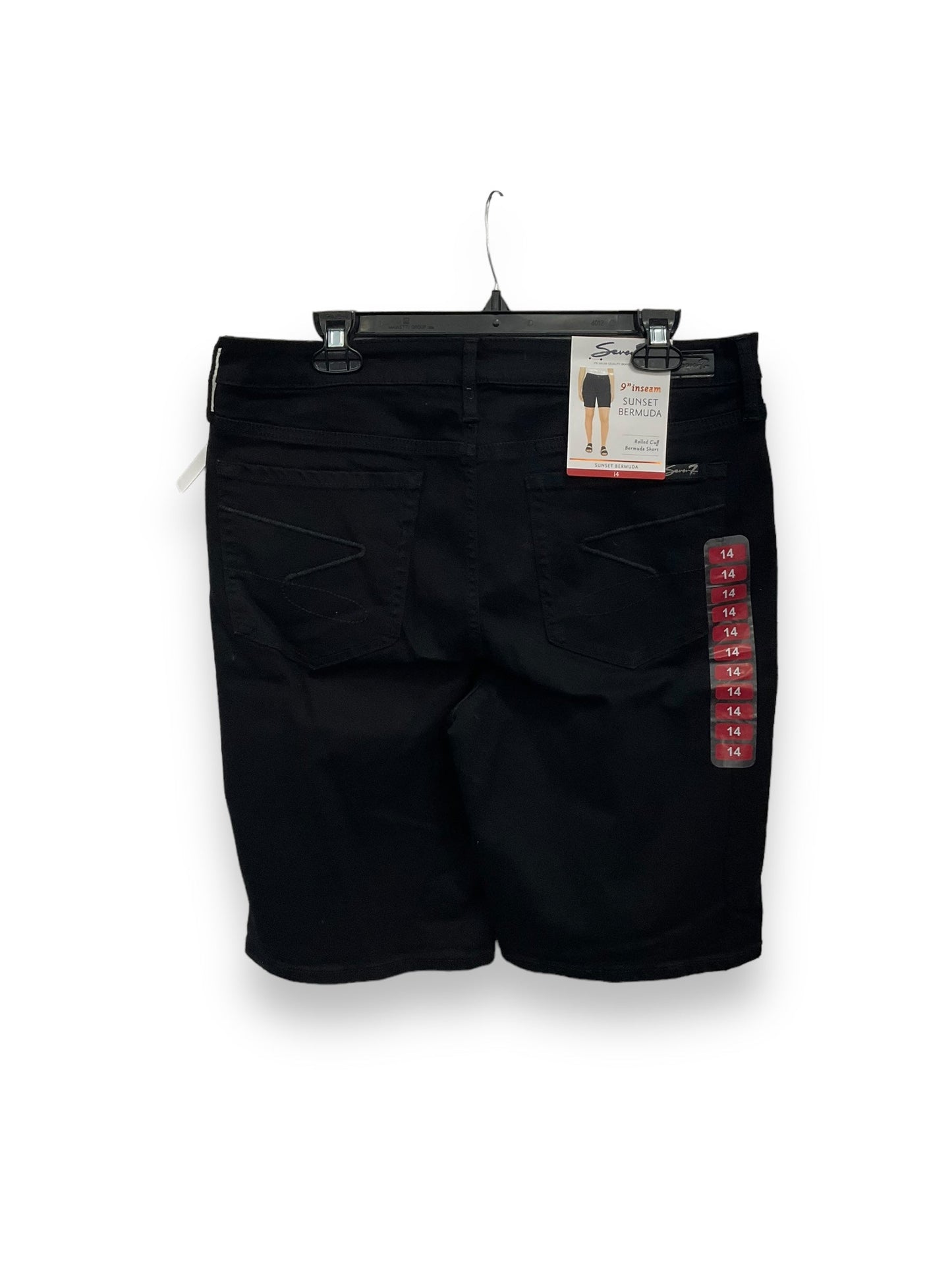 Black Shorts Seven 7, Size 14