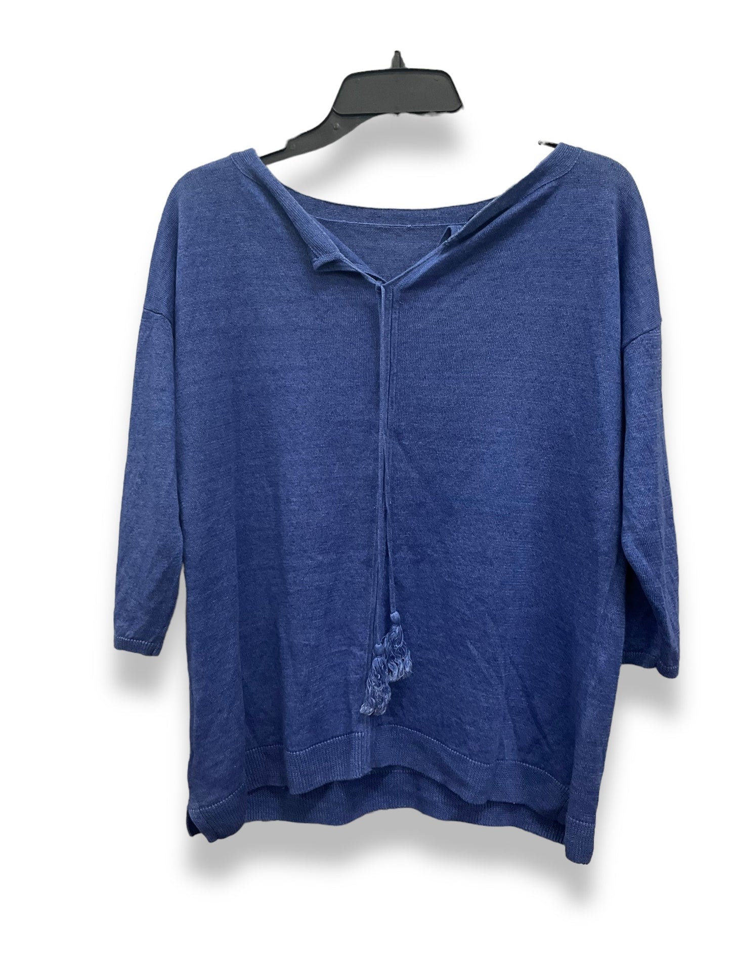 Blue Top Long Sleeve Talbots, Size Petite L