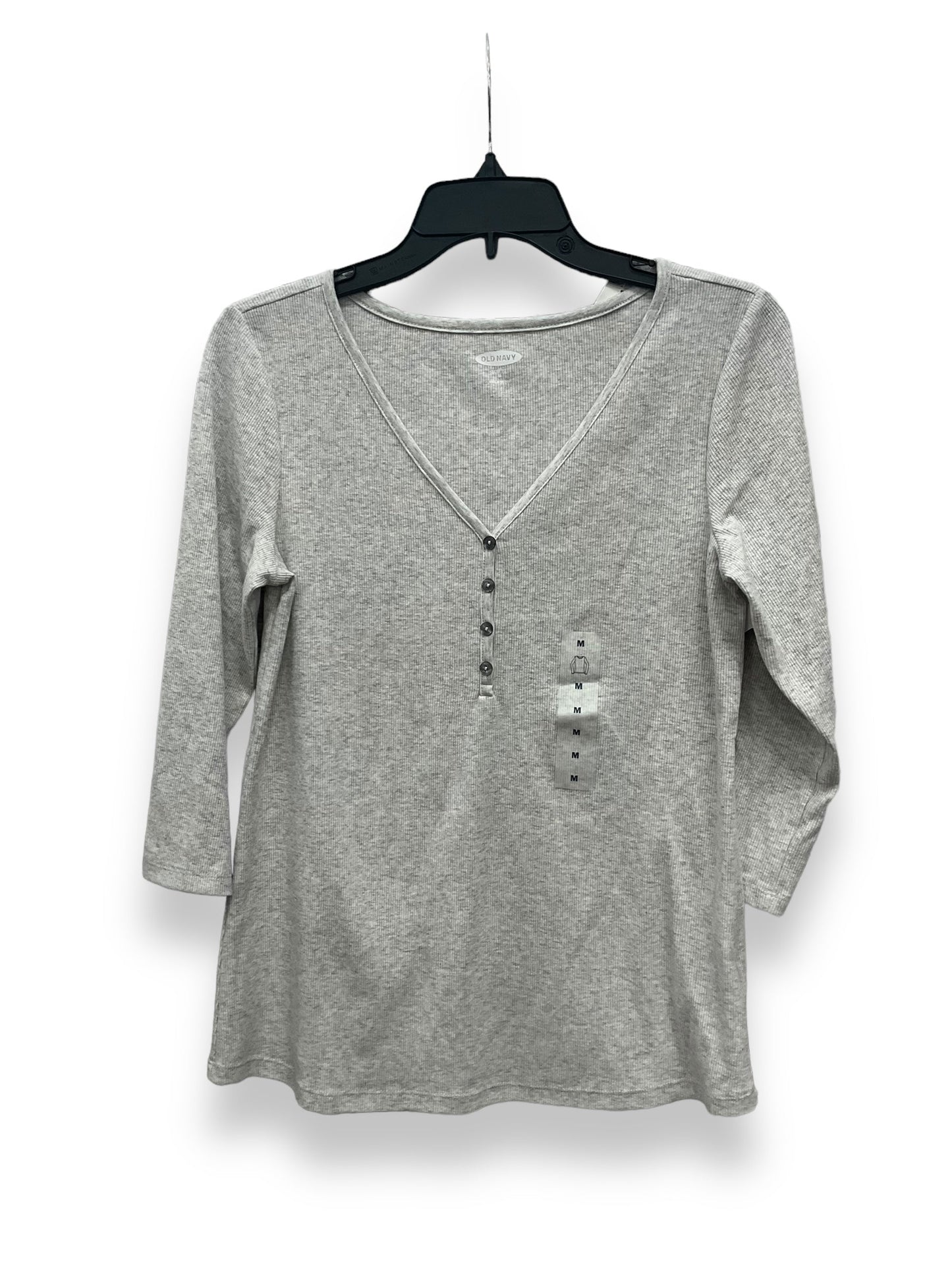 Grey Top Long Sleeve Old Navy, Size M