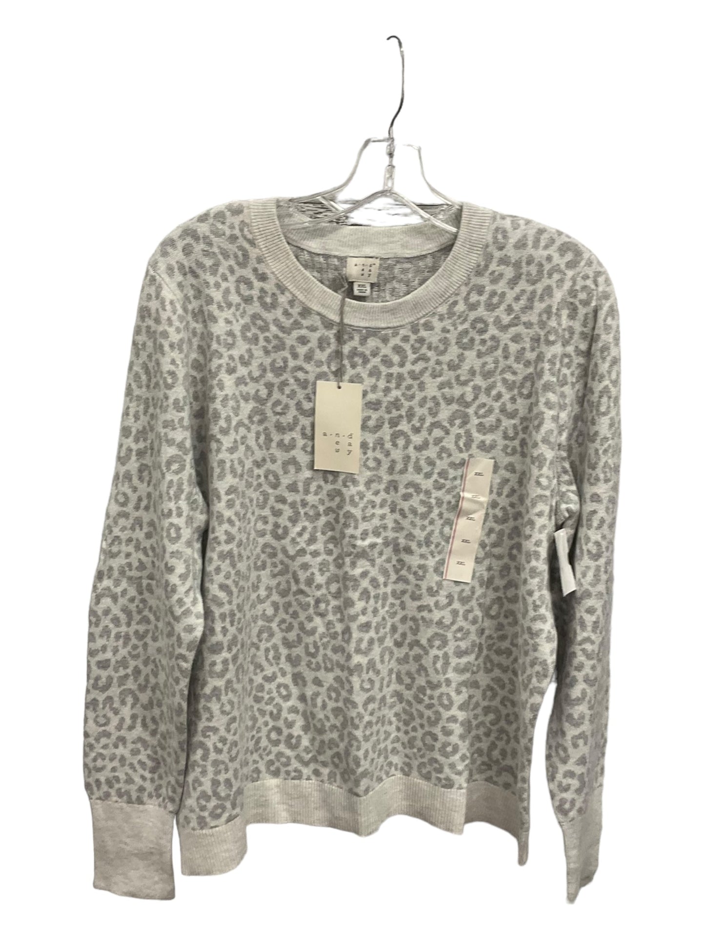 Grey Top Long Sleeve A New Day, Size Xxl