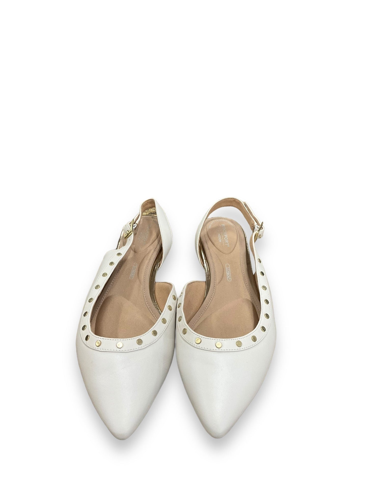 White Shoes Flats Rockport, Size 9