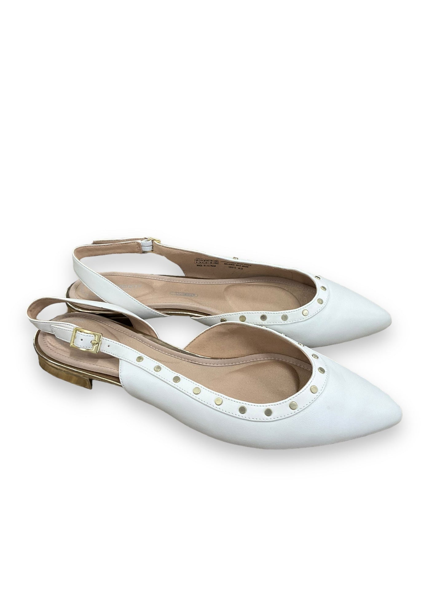 White Shoes Flats Rockport, Size 9