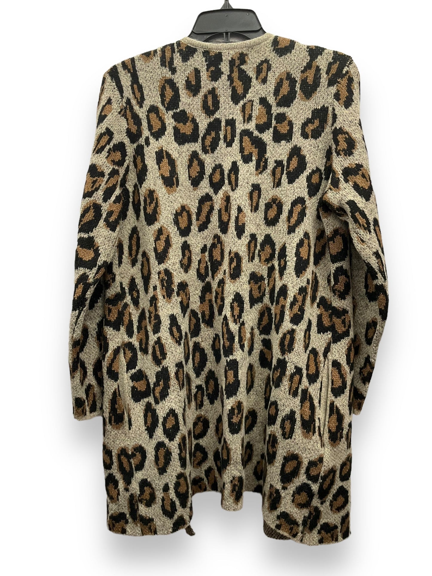 Animal Print Cardigan By Design, Size M