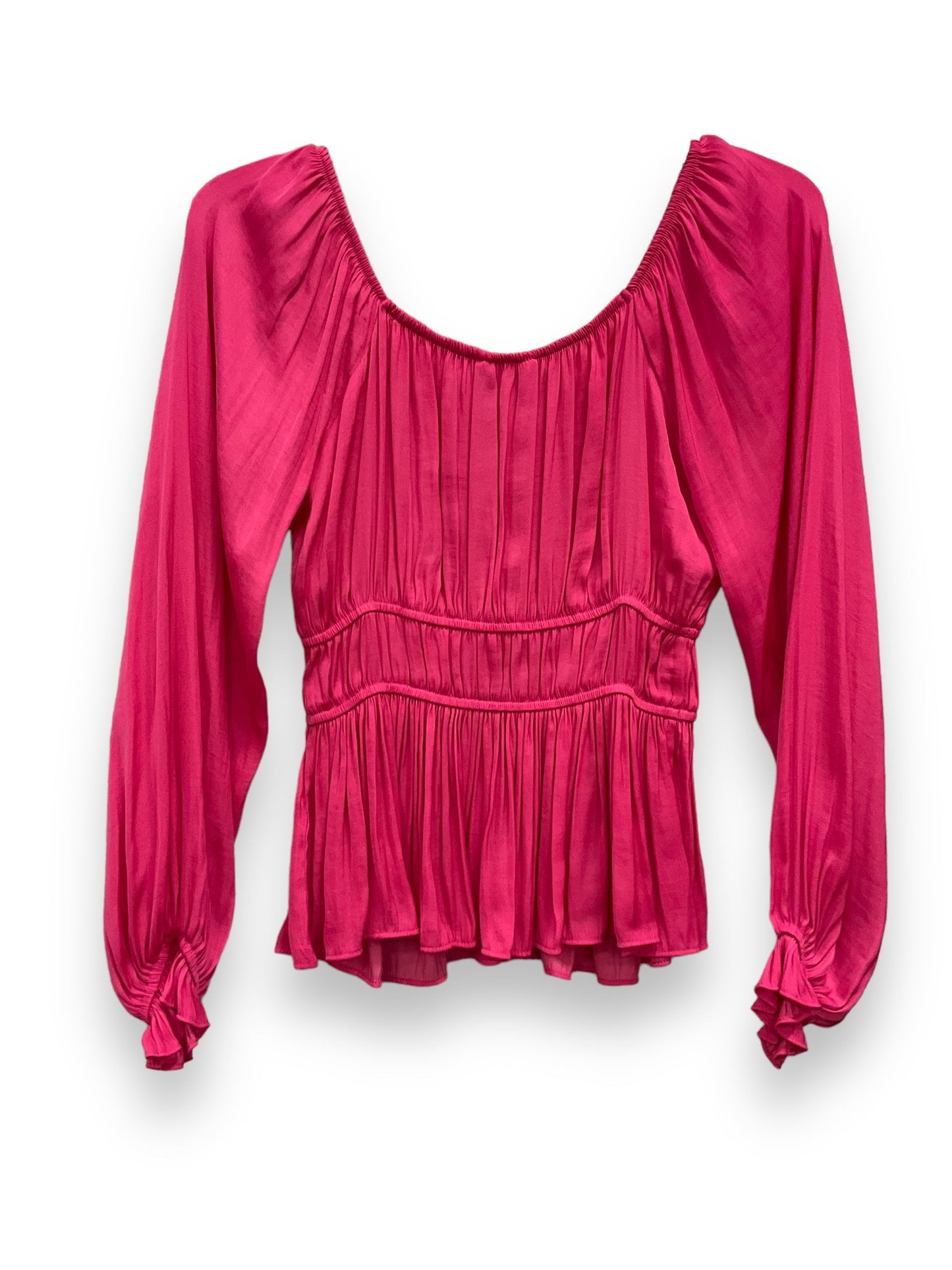 Pink Blouse Long Sleeve Nine West, Size Xs