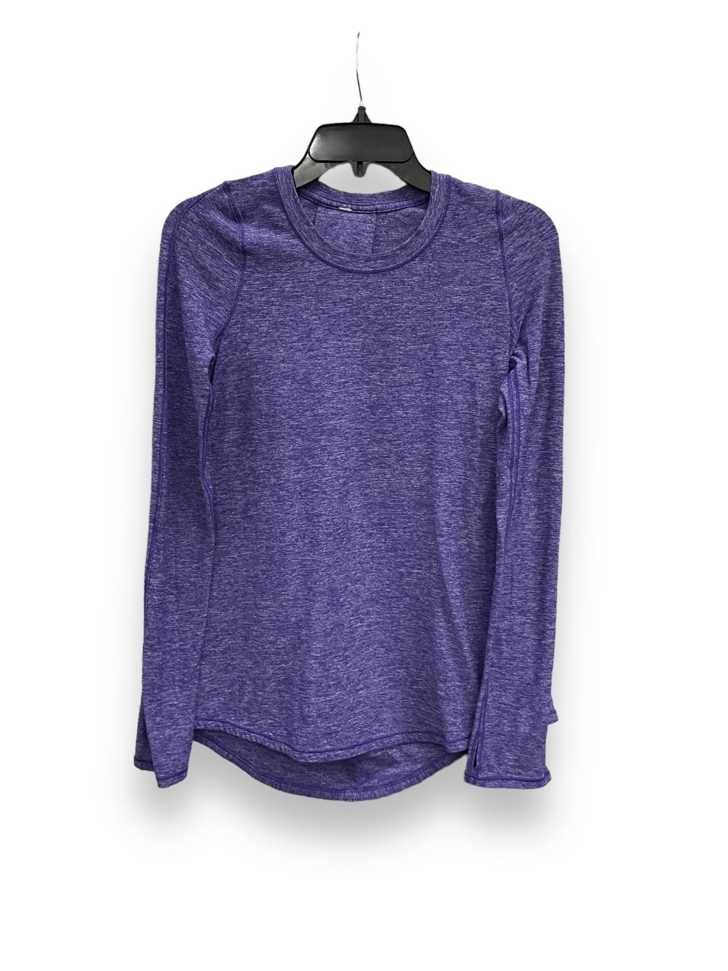 Purple Athletic Top Long Sleeve Crewneck Lululemon, Size M