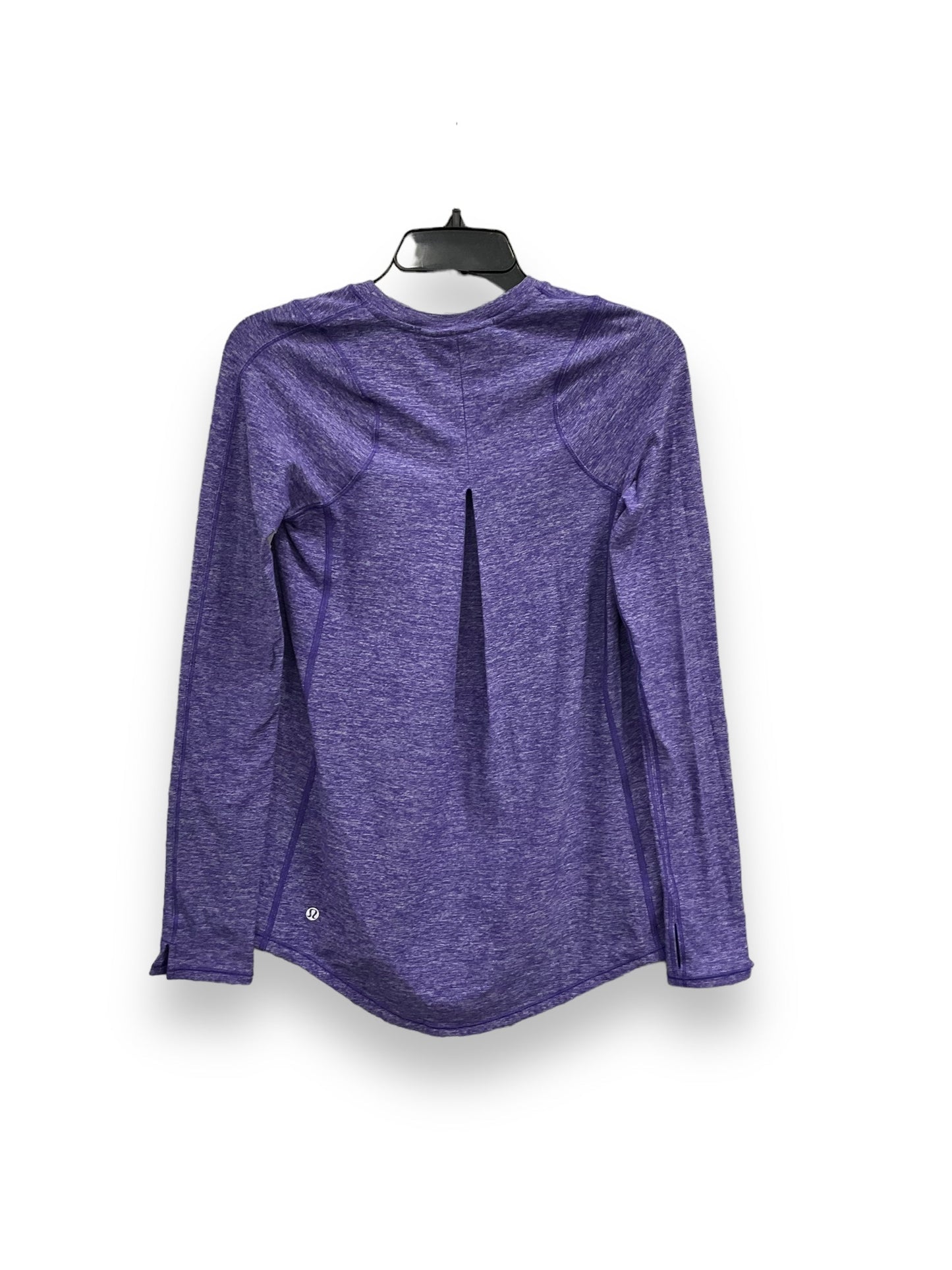 Purple Athletic Top Long Sleeve Crewneck Lululemon, Size M