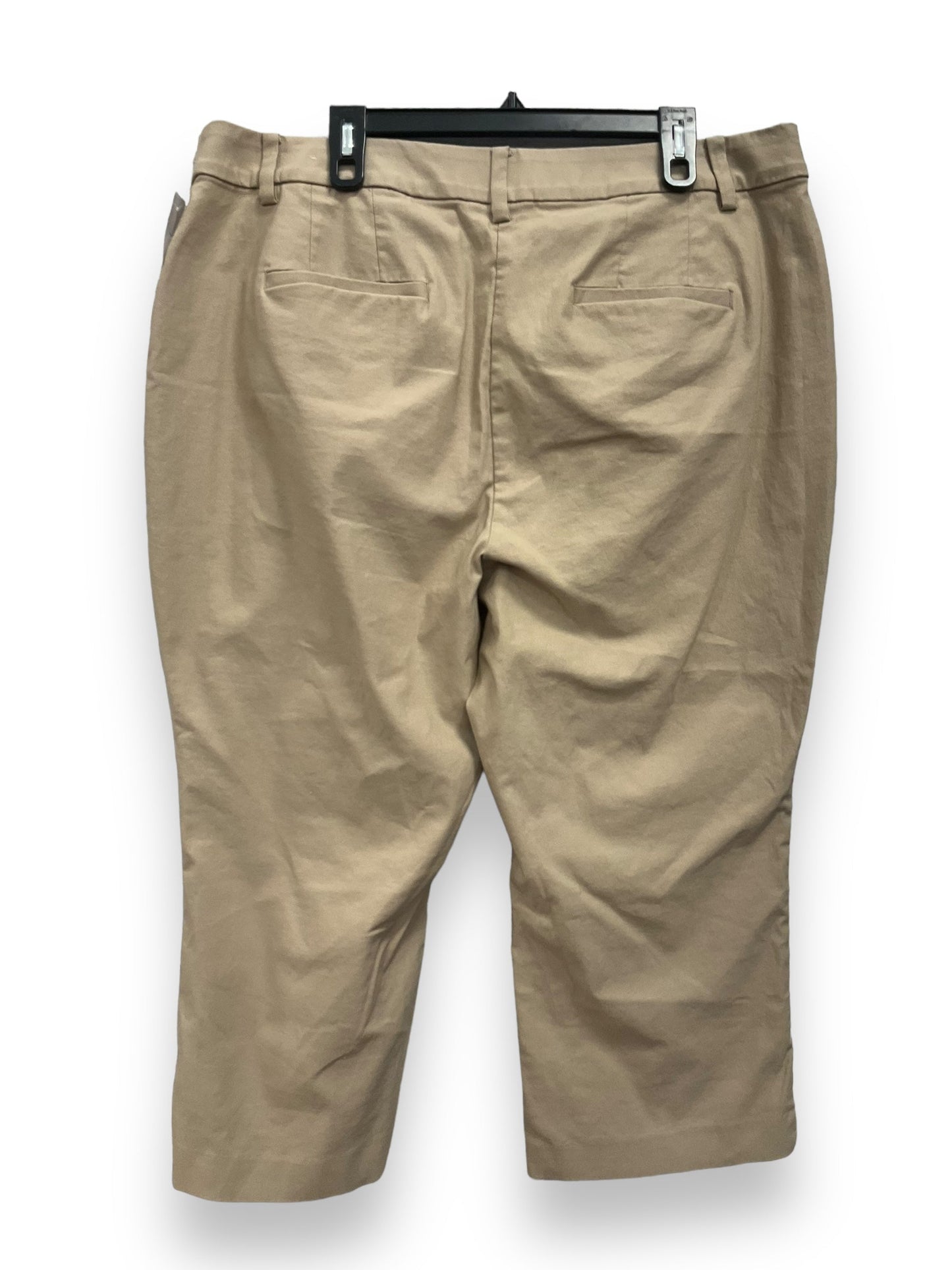 Pants Cropped By Lane Bryant In Tan, Size: 20