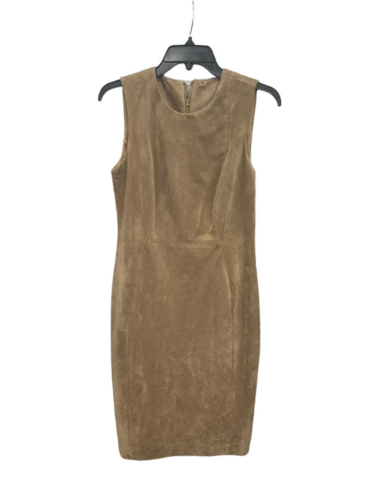 Dress Casual Midi By Calvin Klein In Brown, Size: S