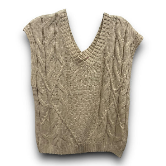 Vest Sweater By Andree By Unit In Brown, Size: S