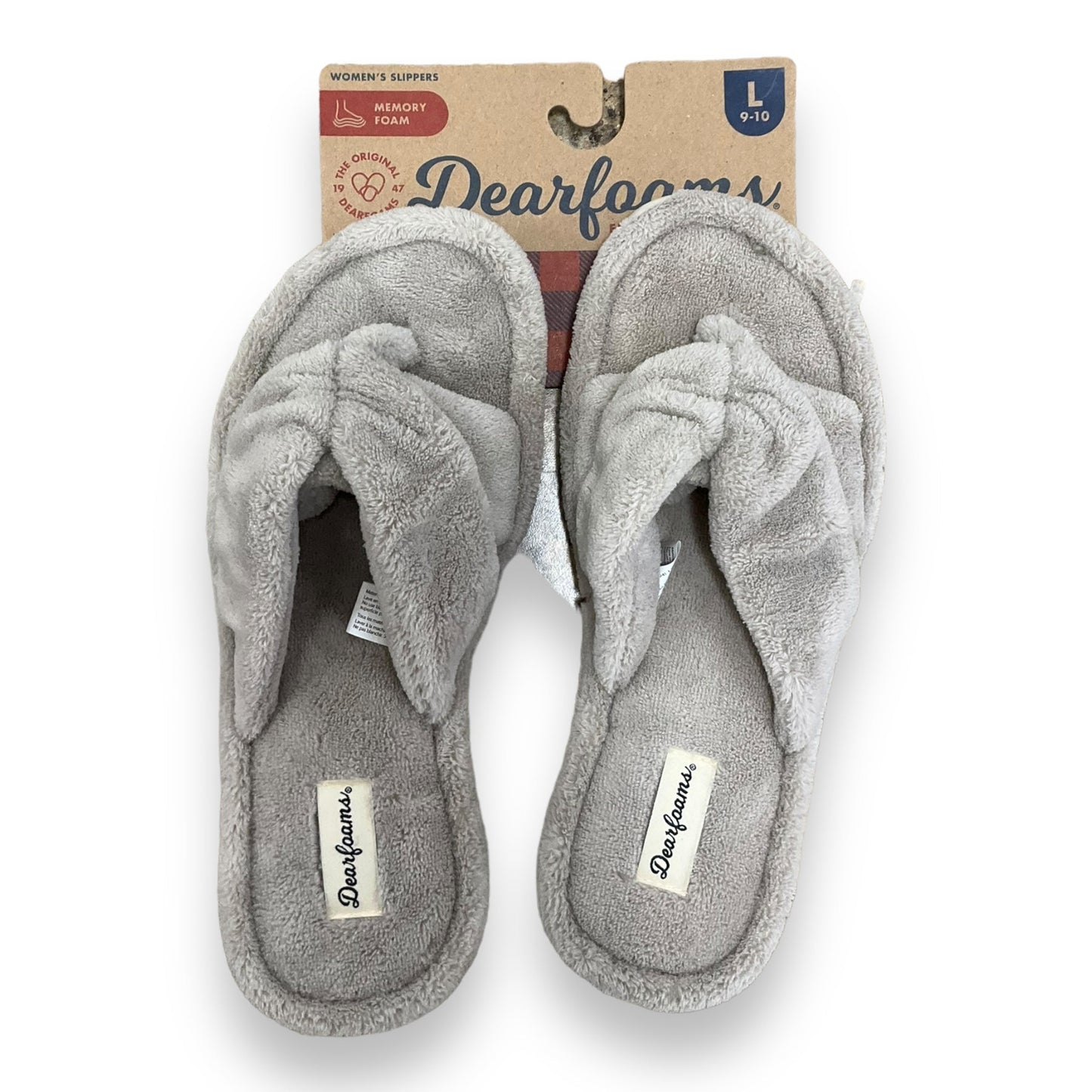 Slippers By Clothes Mentor In Grey, Size: 9