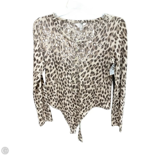 Bodysuit By Banana Republic In Animal Print, Size: M