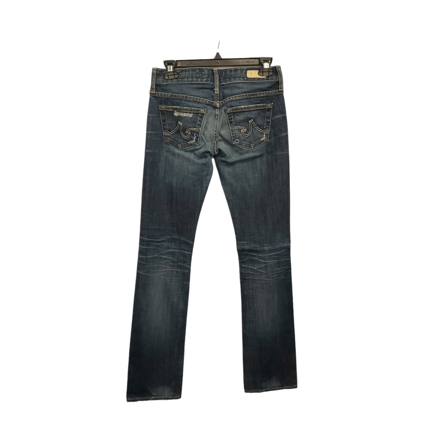 Jeans Straight By Adriano Goldschmied In Blue Denim, Size: 0