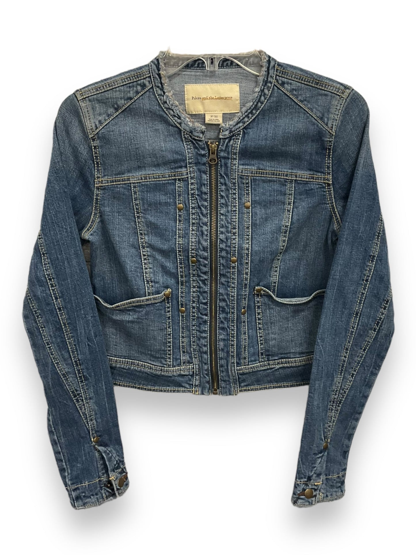 Jacket Denim By Pilcro In Blue Denim, Size: Xs