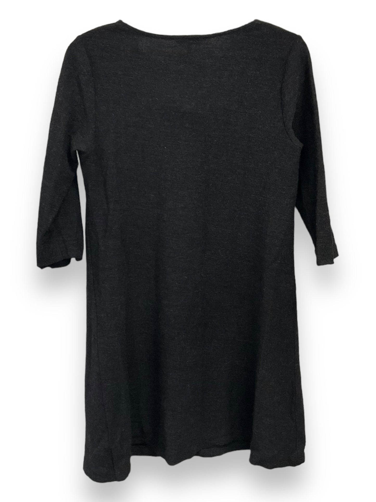 Top 3/4 Sleeve By Eileen Fisher In Grey, Size: Petite   S