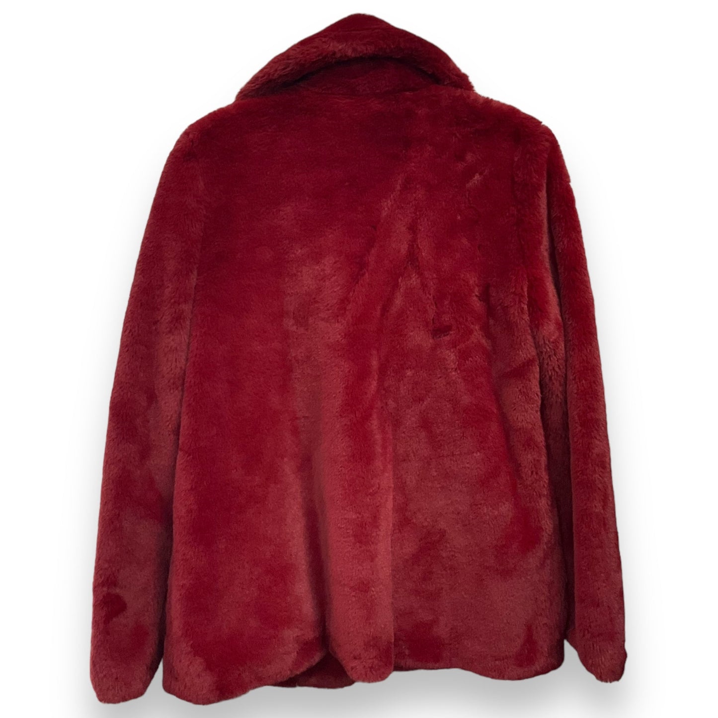 Jacket Faux Fur & Sherpa By Rachel Zoe In Red, Size: S