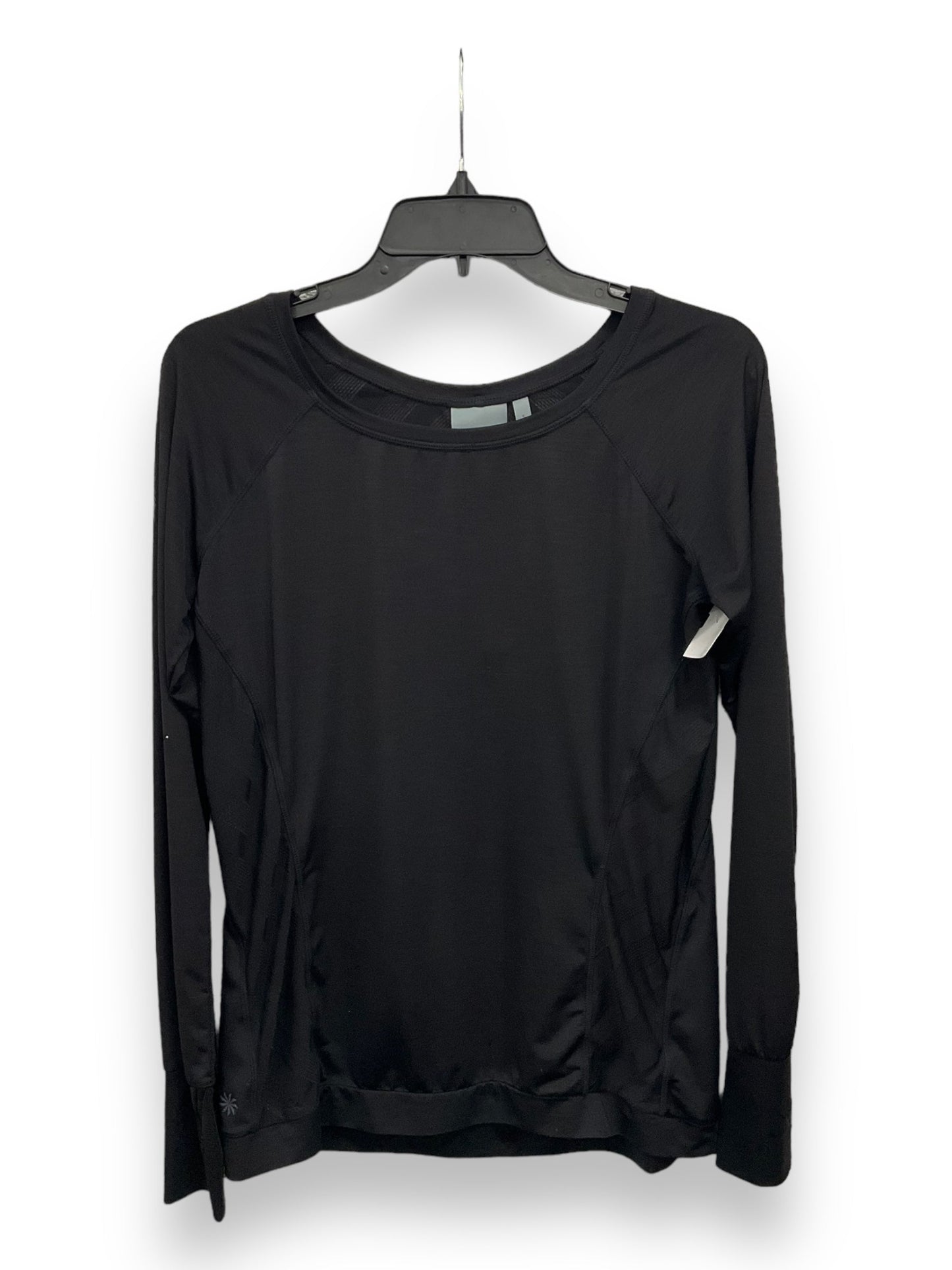 Athletic Top Long Sleeve Crewneck By Athleta In Black, Size: S