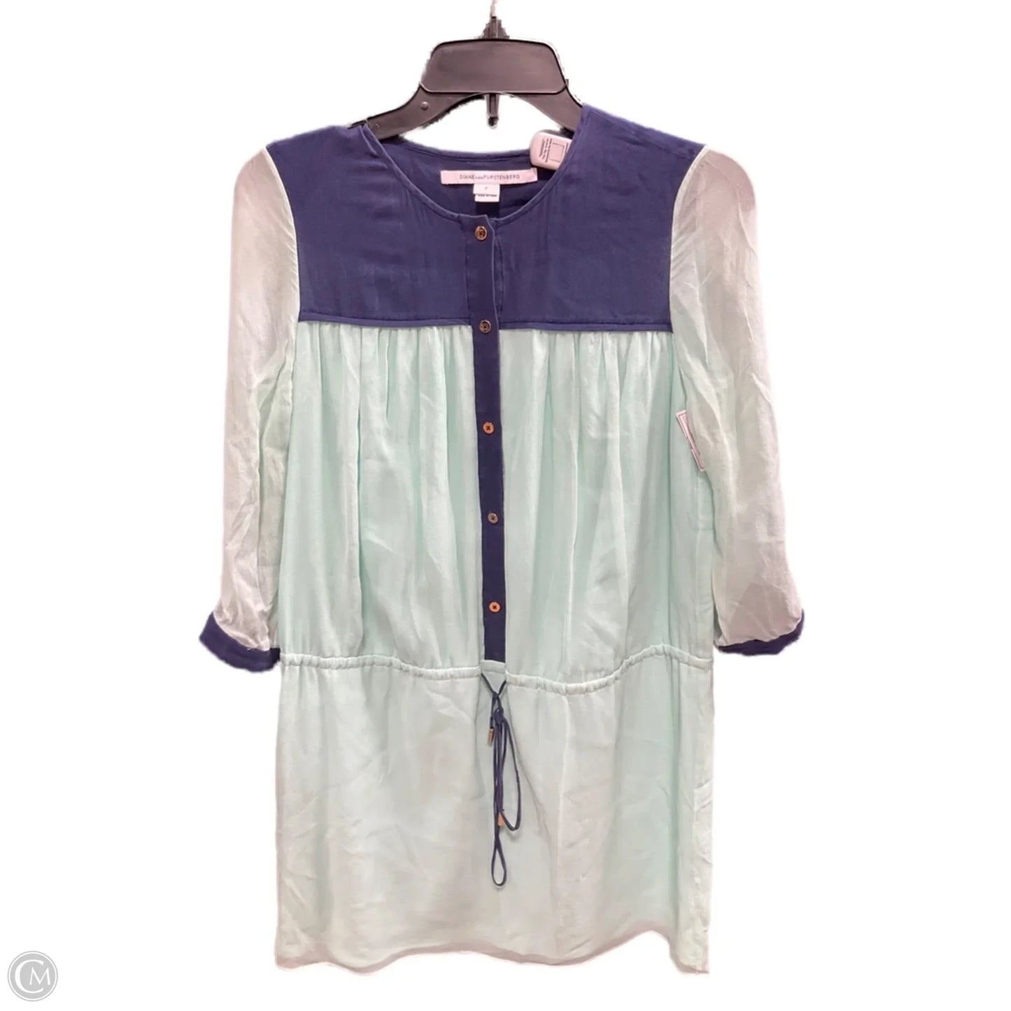 Dress Casual Short By Diane Von Furstenberg In Green, Size: S