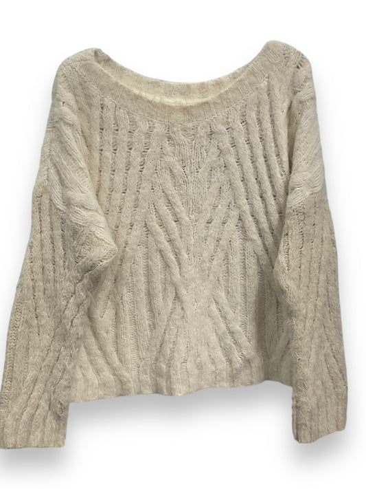 Sweater By Anthropologie In Cream, Size: L