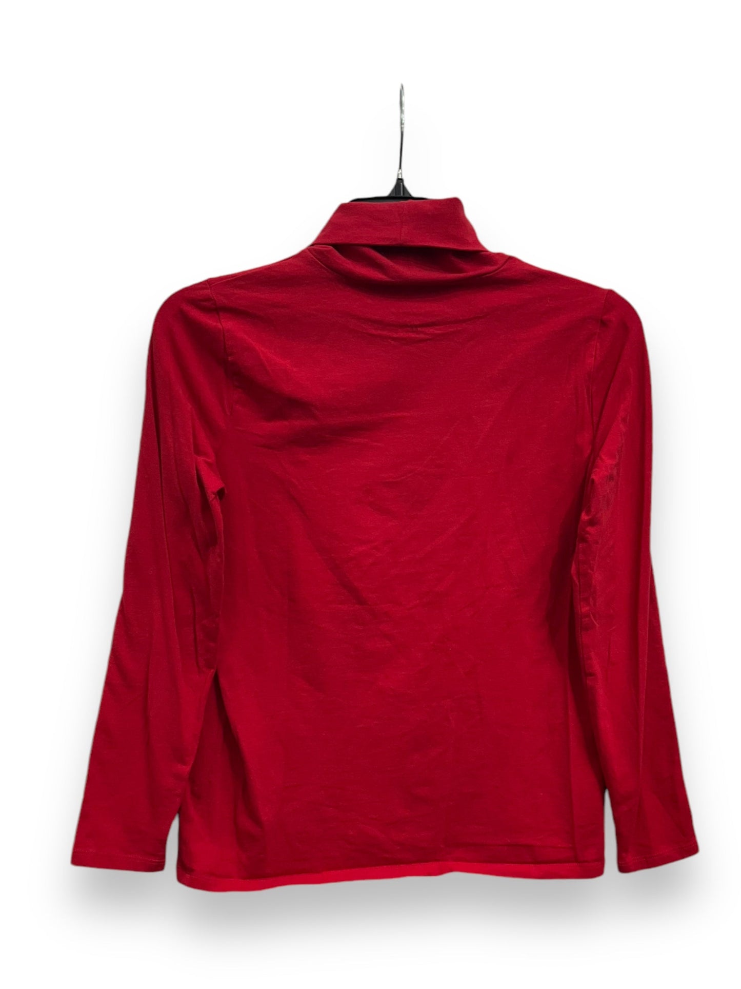 Top Long Sleeve Basic By Talbots In Red, Size: Petite   S