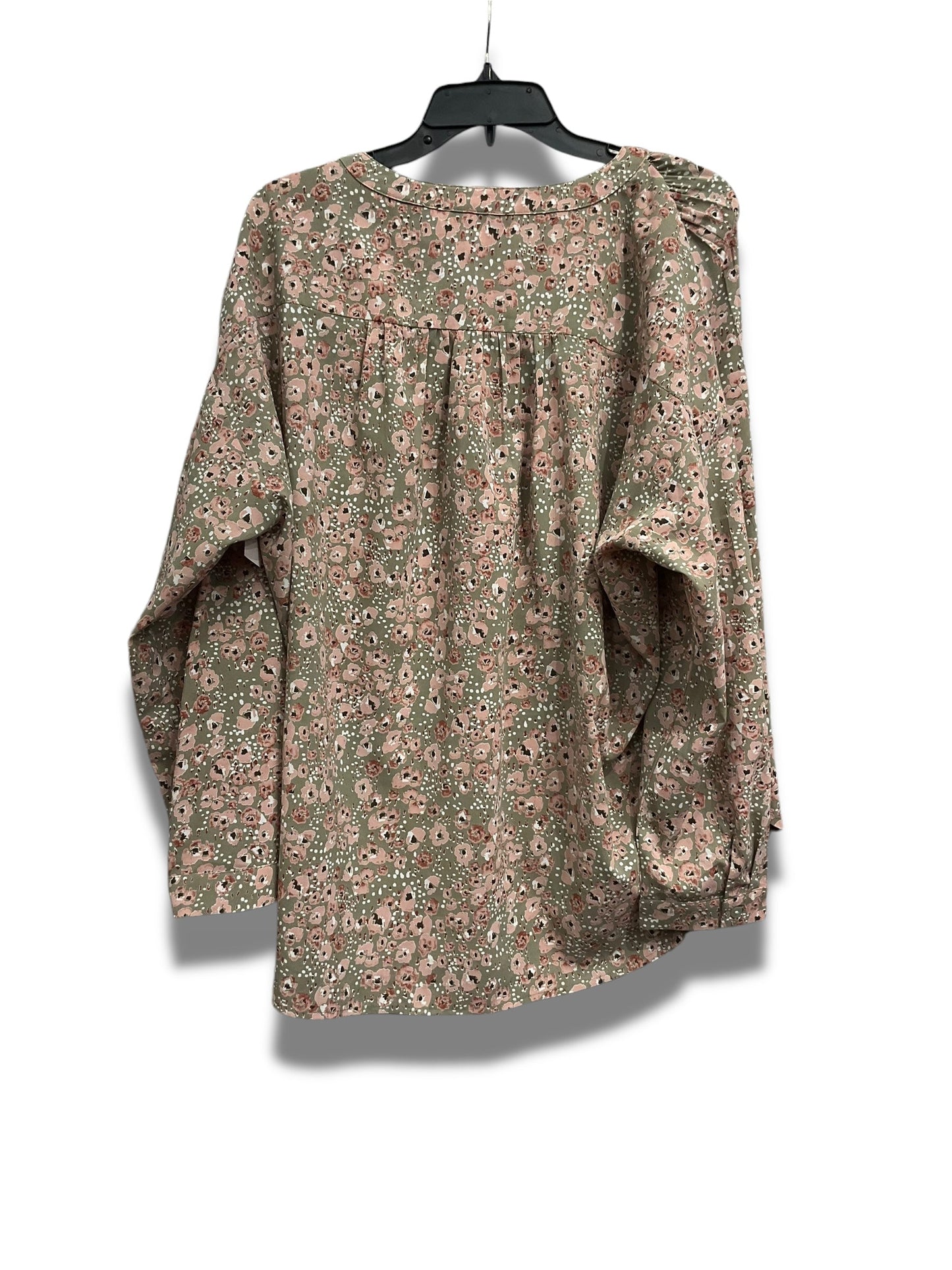 Blouse Long Sleeve By Jodifl In Multi-colored, Size: M