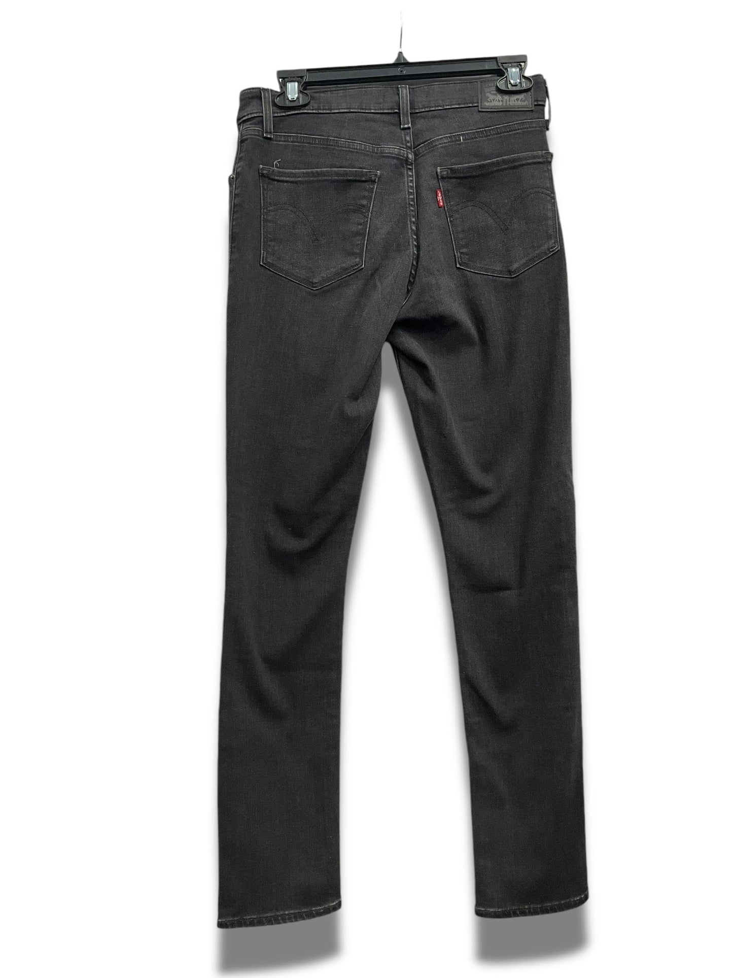 Jeans Straight By Levis In Black, Size: 6