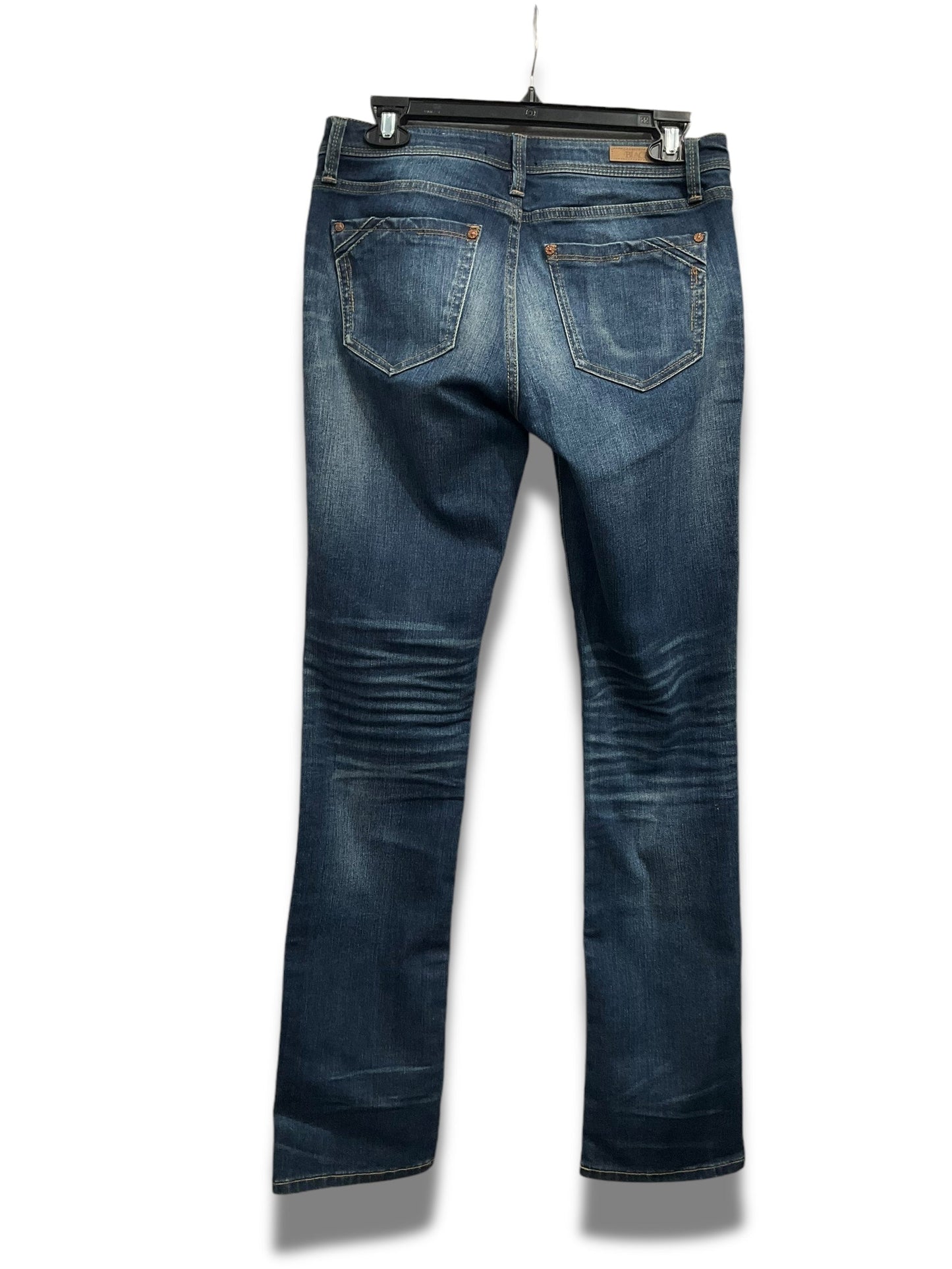 Jeans Straight By Buckle Black In Blue Denim, Size: 2