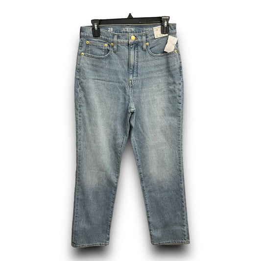 Jeans Straight By J. Crew In Blue Denim, Size: 6