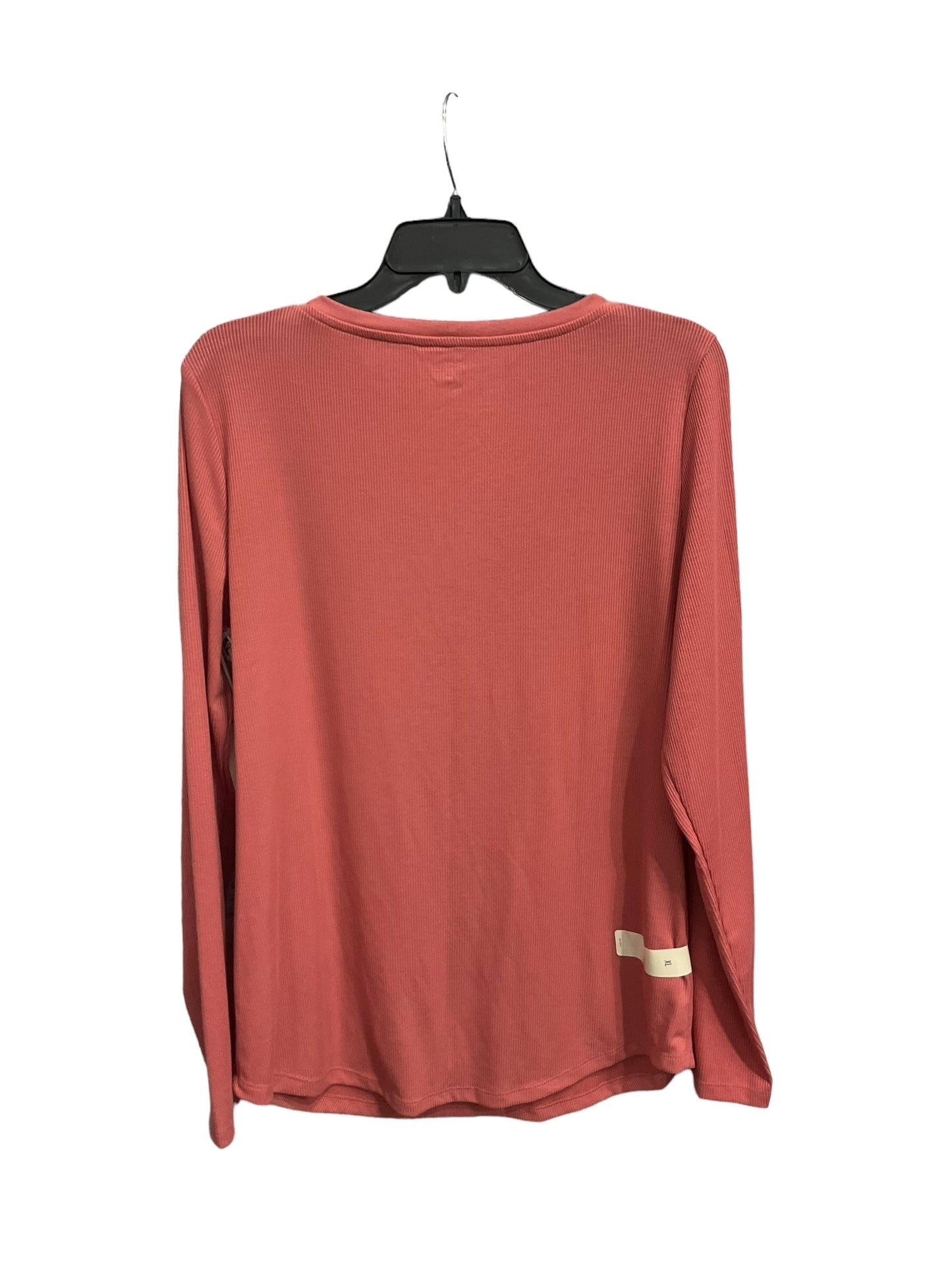 Top Long Sleeve By Ana In Peach, Size: Xl