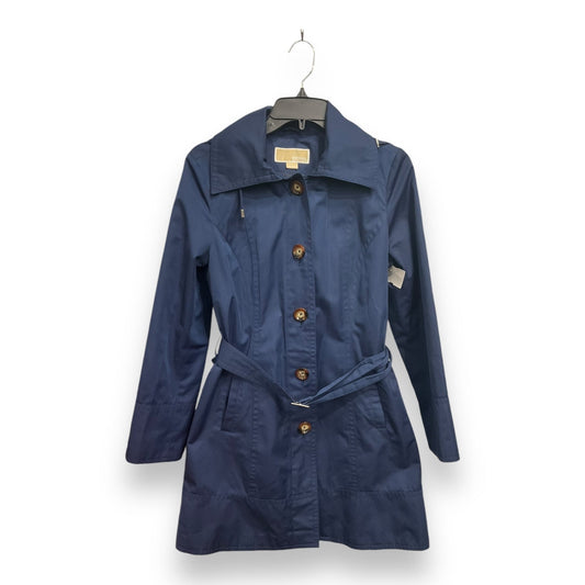 Coat Raincoat By Michael By Michael Kors In Navy, Size: S