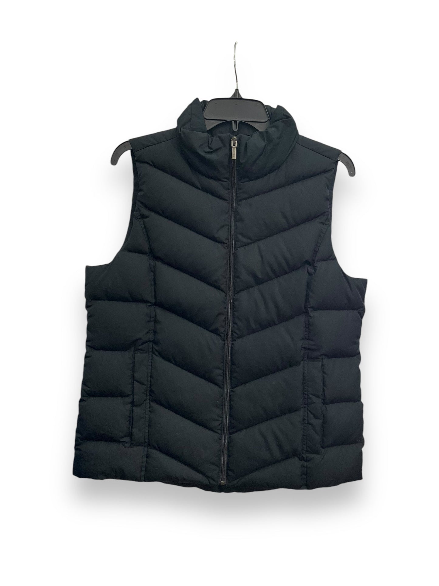 Vest Puffer & Quilted By Lands End In Black, Size: M