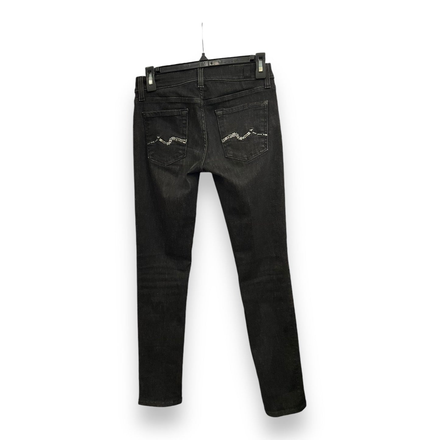 Jeans Straight By 7 For All Mankind In Black, Size: 2