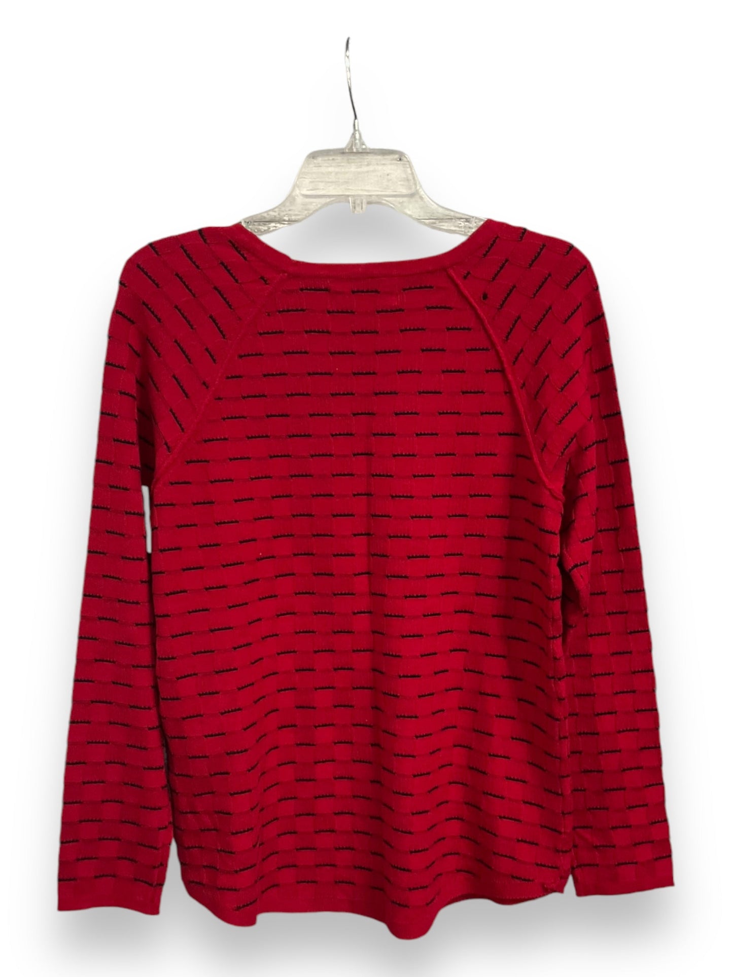 Top Long Sleeve By Karen Scott In Red, Size: S