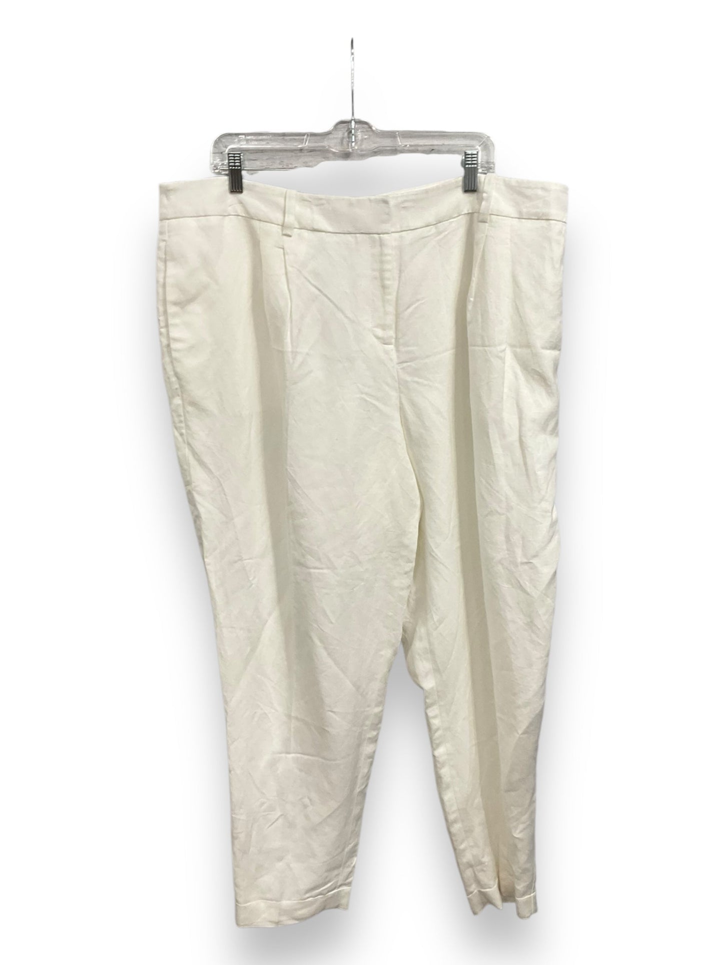 Pants Dress By Calvin Klein In White, Size: 18