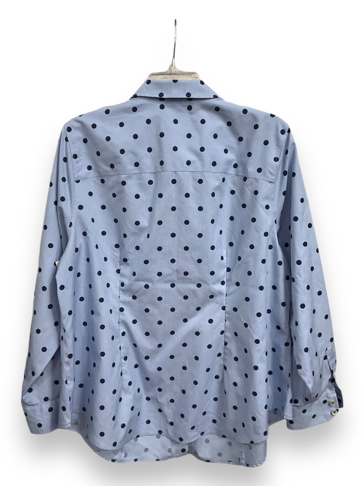 Blouse Long Sleeve By Talbots In Blue, Size: Xl