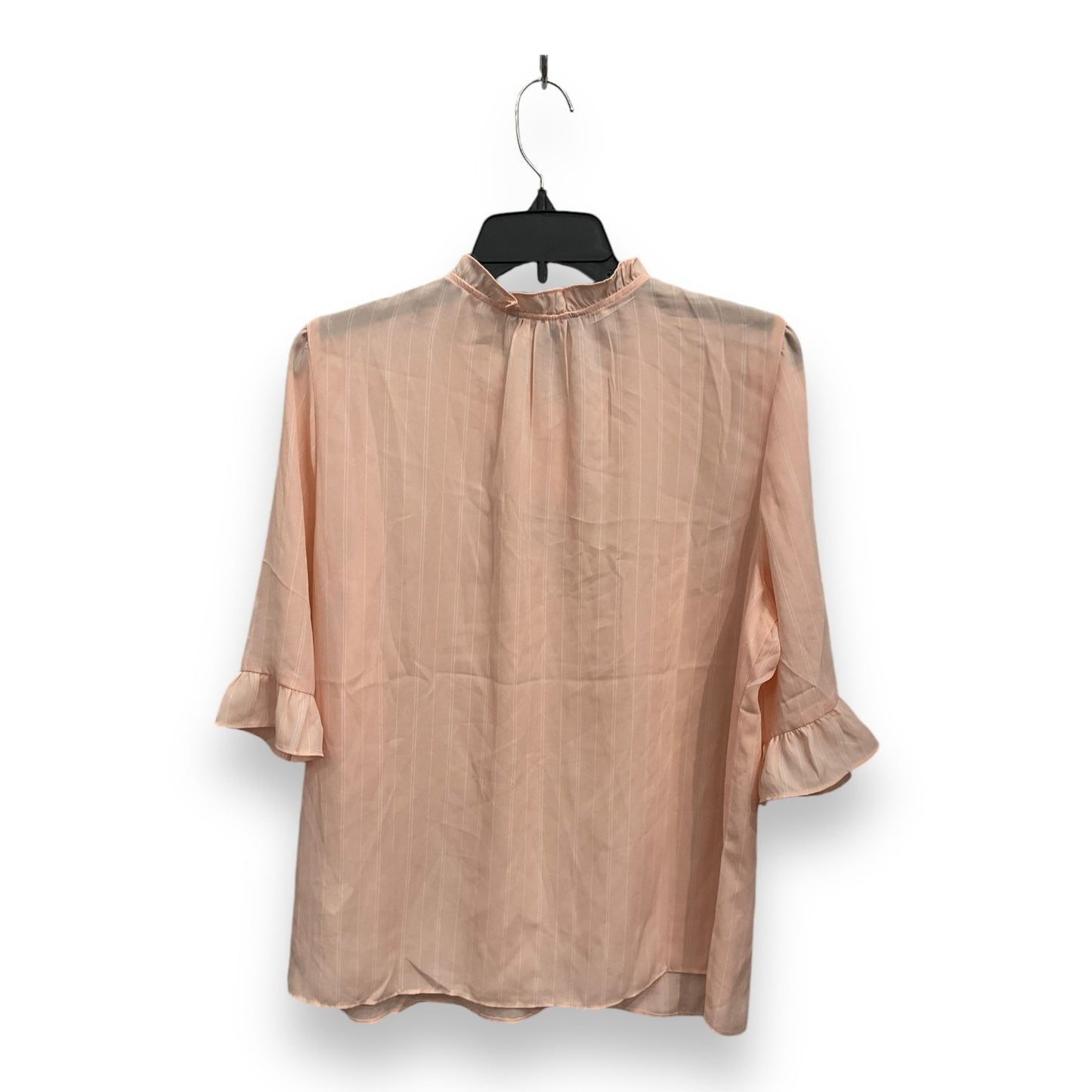 Blouse 3/4 Sleeve By Banana Republic In Pink, Size: L