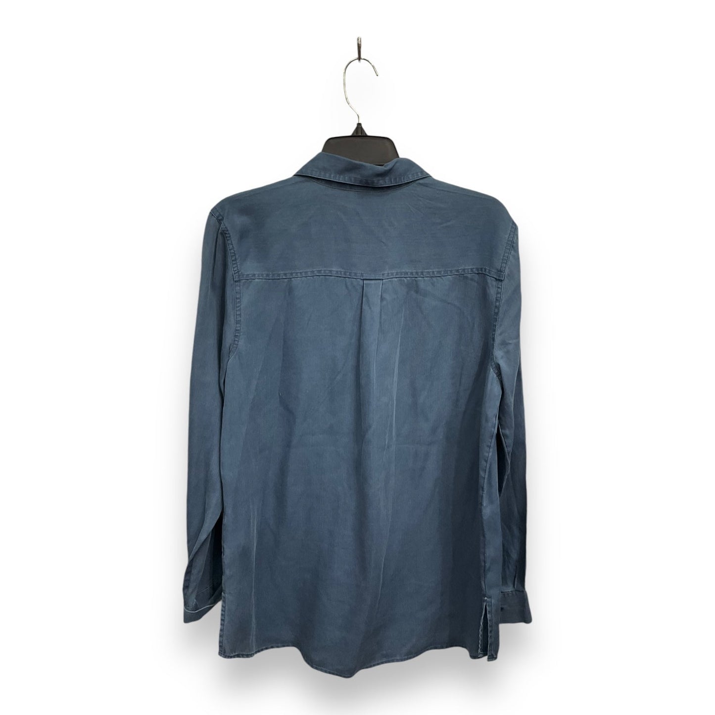 Blouse Long Sleeve By Old Navy In Blue, Size: L