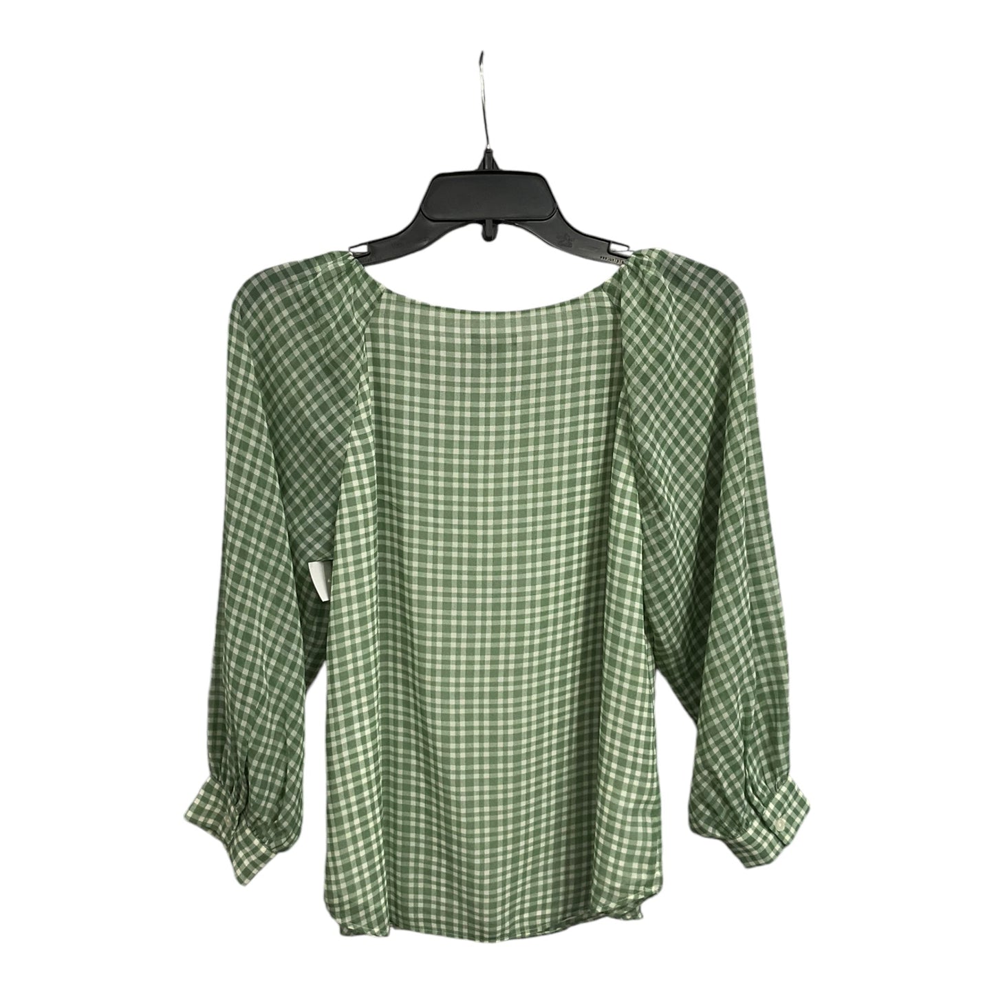 Blouse Long Sleeve By Ann Taylor In Green, Size: Xs