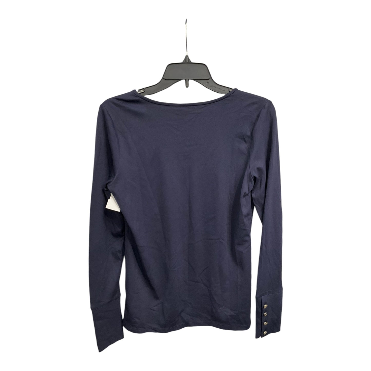 Top Long Sleeve By Ann Taylor In Navy, Size: S