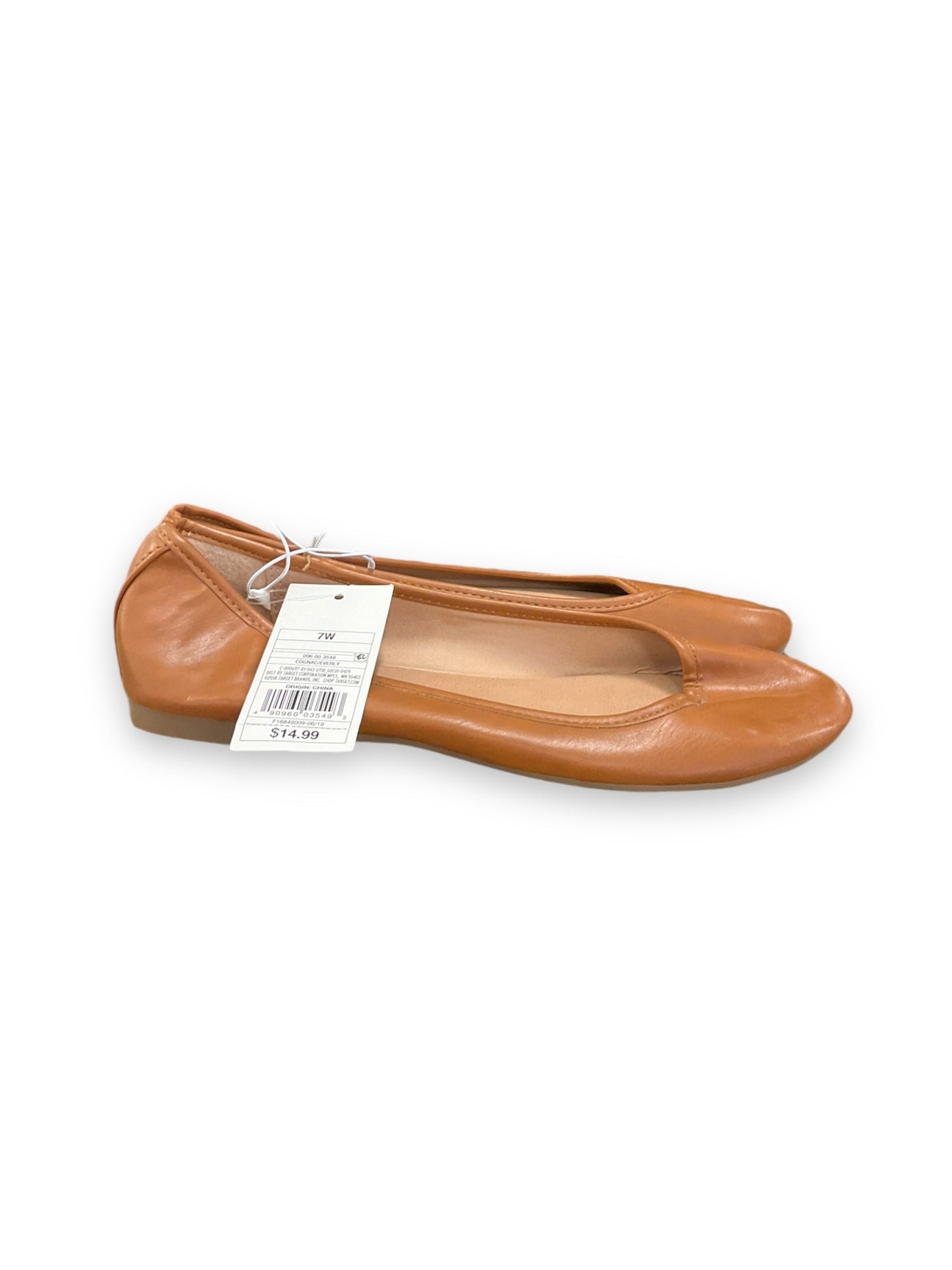 Shoes Flats By Universal Thread In Brown, Size: 7