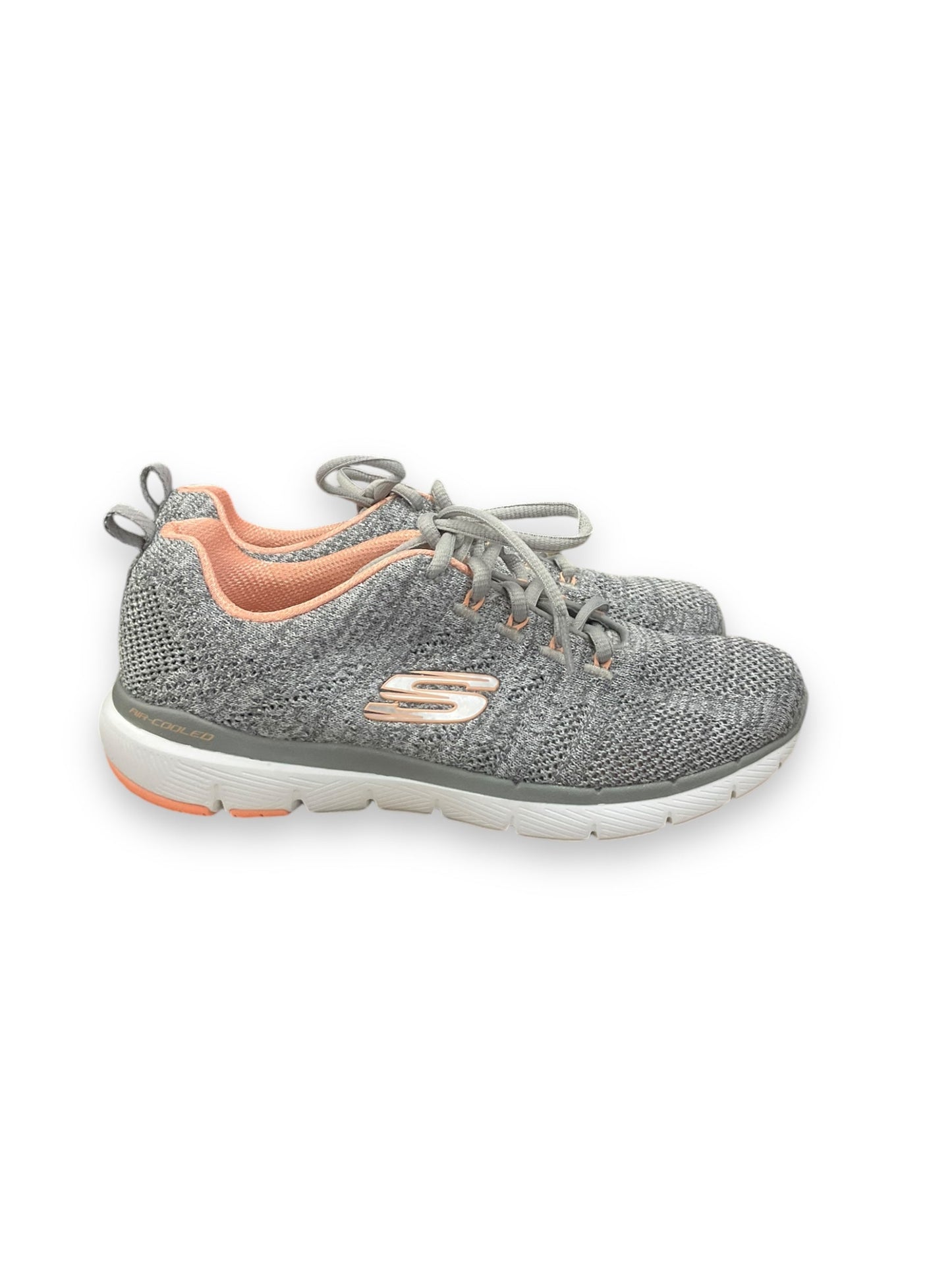 Shoes Athletic By Skechers In Grey, Size: 7.5