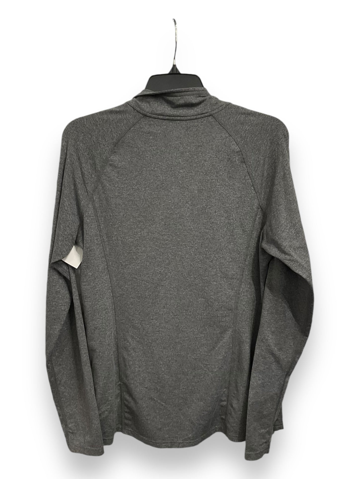 Athletic Top Long Sleeve Collar By Rei In Grey, Size: L