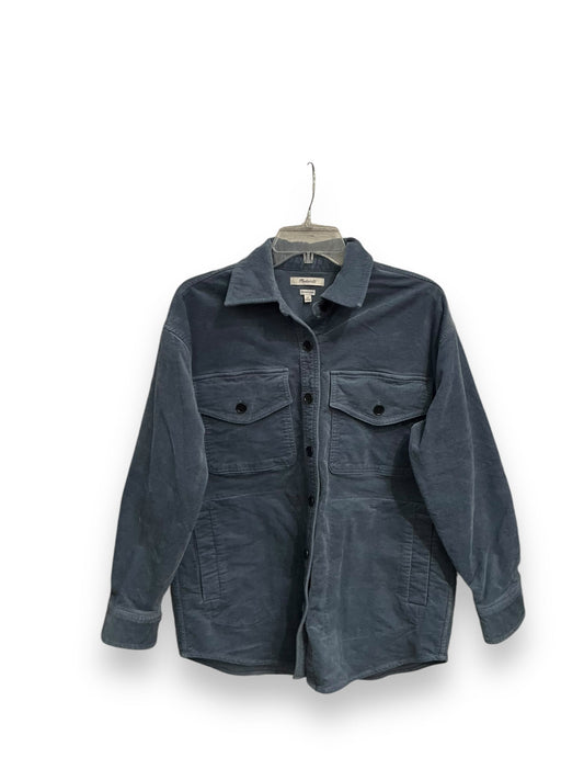 Jacket Shirt By Madewell In Blue, Size: Xs